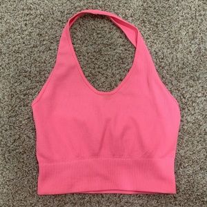 pink halter top
